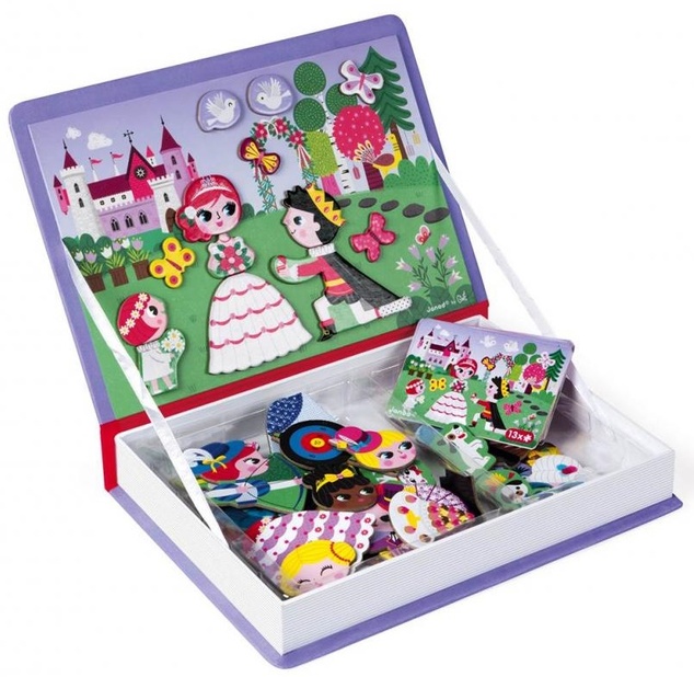 Janod Magnetibook Princezné Magnetická kniha pre deti