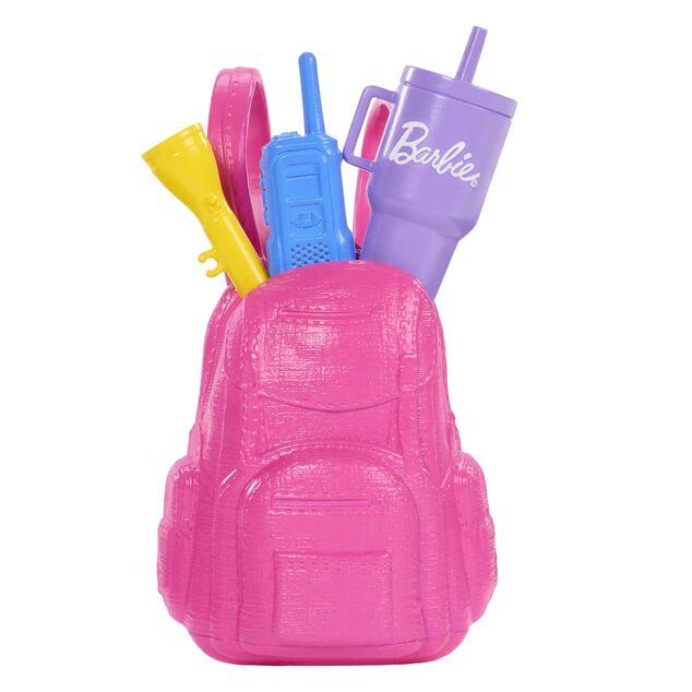 Muñeca Barbie de Mattel de excursión con perrito