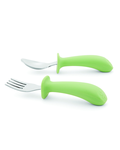 SKIP HOP Cucchiaio e forchetta Besties Squad Green, 12m+