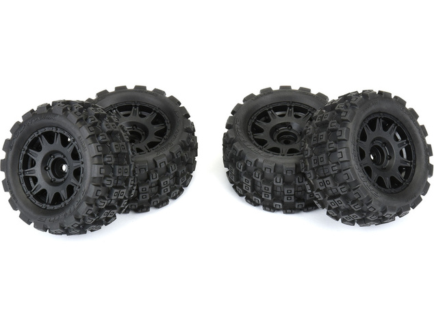 Pro-Line kota 1:18 Badlands MX 1.85" F/R MTD, disk H12 crni (4): Granite GROM