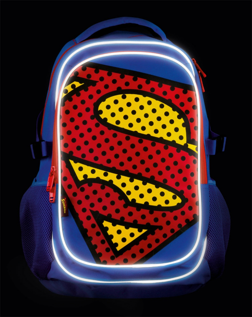 BAAGL Školský batoh s pršiplášťom Superman – POP