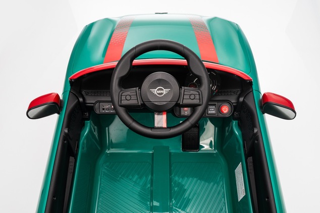 Elektrické autíčko BMW Mini Cooper 12V, zelené, USB Vstup s Bluetooth pripojením na MP3 Pr