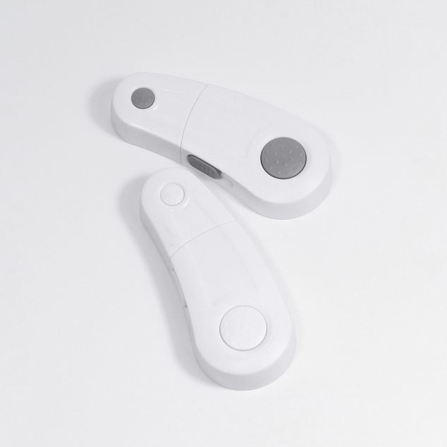 Zámok skriniek 2ks, white/grey