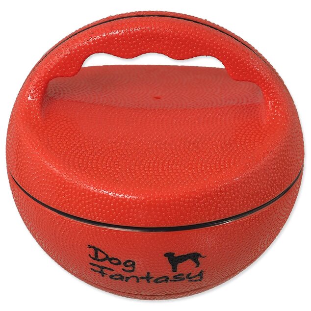 Hračka Dog Fantasy Ball lopta s rukoväťou pískacia 15cm