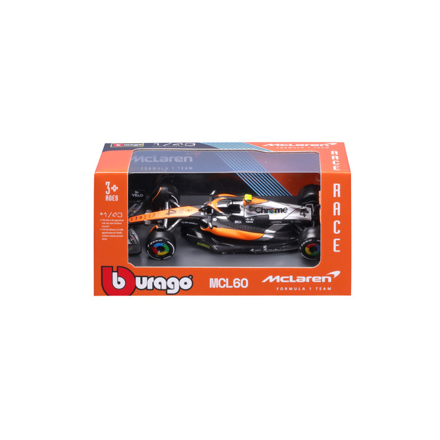 Bburago 1:43 RACE Formel F1 - McLaren F1 Team MCL38 (2024) #4 (Lando Norris)
