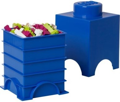 LEGO® úložný box 1 - modrá 125 x 125 x 180 mm