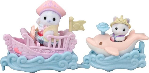 Sylvanian Families Morské vozidlá a baby figúrky v zábavnom parku