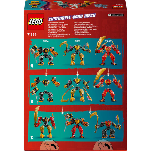 LEGO® NINJAGO® 71839 Arin und der Spinjitzu-Kampfroboter