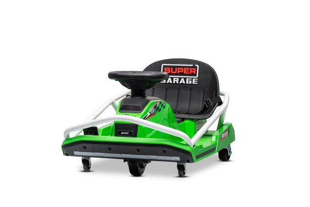 Beneo Motors Go-Kart da drift 24V, verde, 300W Motore Brushless, Batteria al litio, D