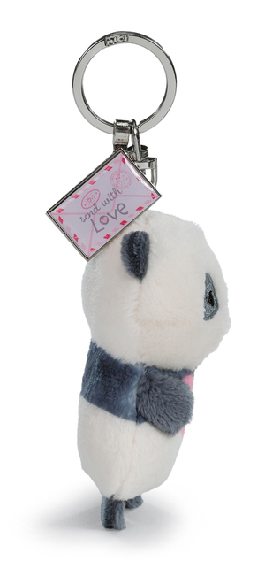 NICI portachiavi Panda Love con ciondolo in metallo, 8 cm