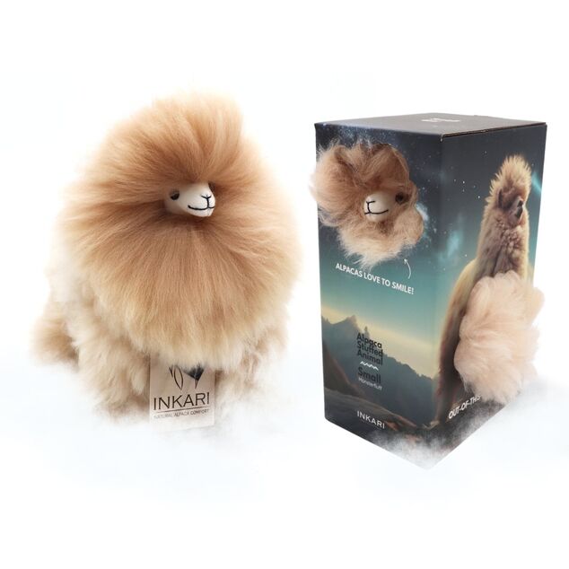 INKARI Jucărie de pluș Alpaca Small Monsterfluff Sandstone 23cm