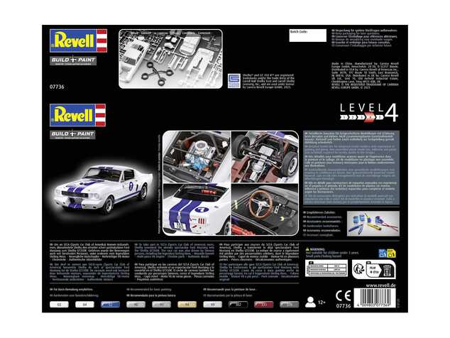 Plastic ModelKit auto 07736 - 1966 Shelby GT 350 R "Stirling Moss" (1:24)