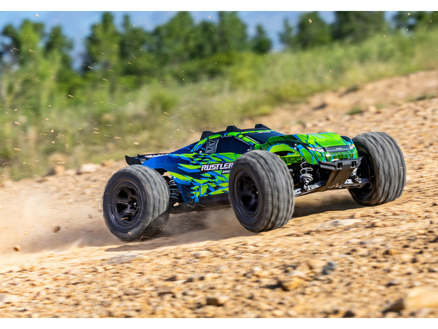 Traxxas Rustler 4x4 1:10 VX3 RTR albastru