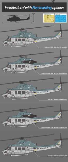 Kit model elicopter 12138 - USMC UH-1Y® Venom (1:35)