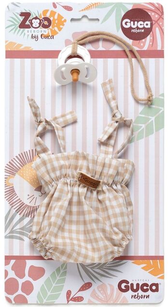 Guca OP991 abbigliamento per scimmietta bebè REBORN taglia 32 cm con accessori