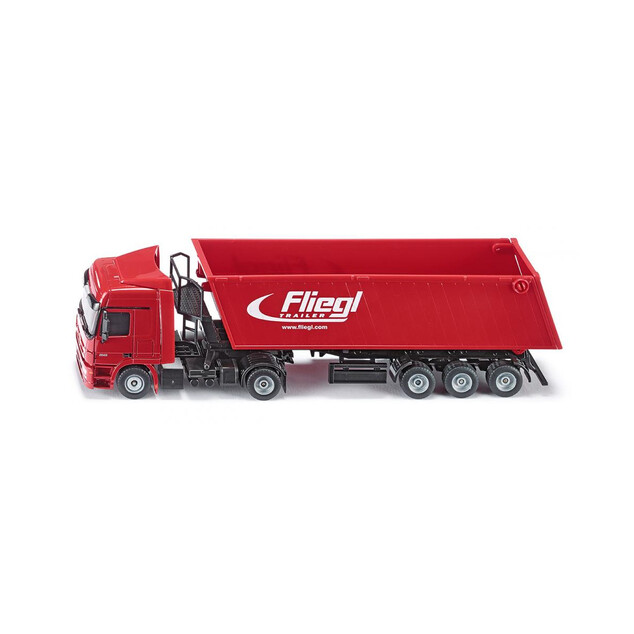 Siku Super - Kamion s vyklápěcím vlekem červený, 1:50
