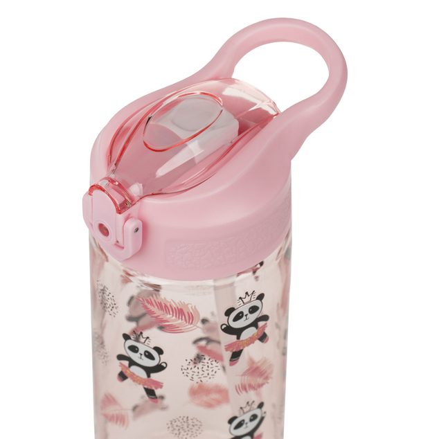BAAGL Tritanová fľaša na nápoje so slamkou Panda, 500 ml