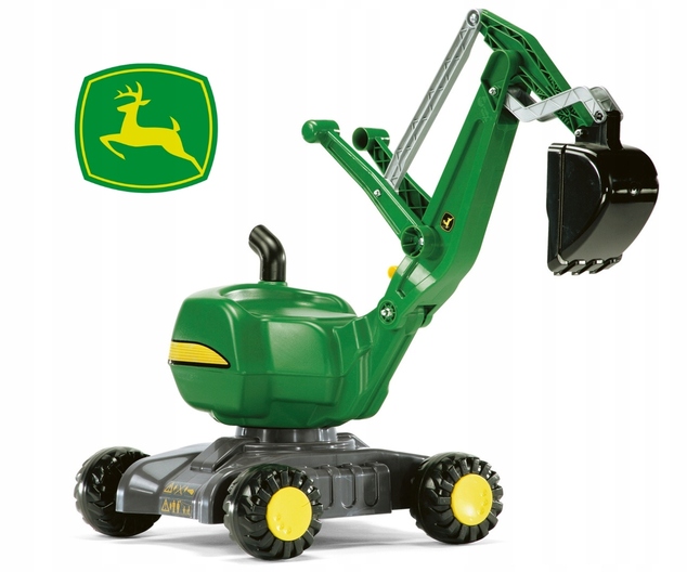Rollytoys RollyDigger Pojazdný Otočný Bager John Deere zelený