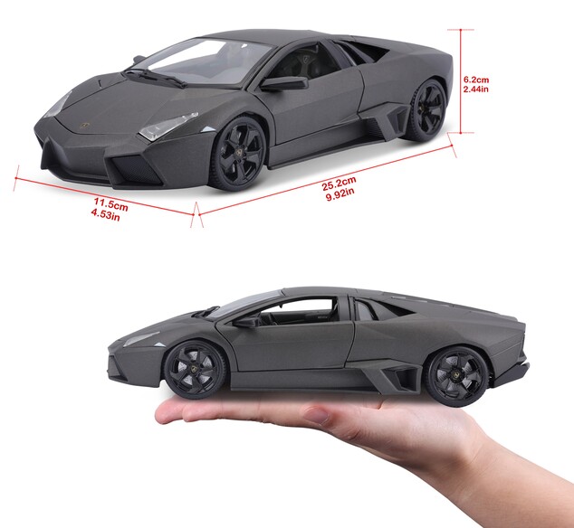 Bburago 1:18 Plus Lamborghini Reventón Metallic Grey