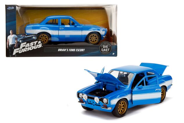 Jada Schnell und wütend Brians Auto 1974 Ford Escort 1:24