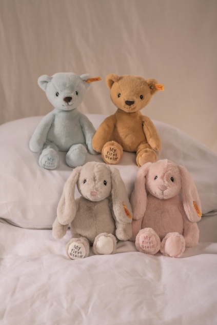 STEIFF Friends My first Steiff Hoppie zec, ružičasta plišana igračka