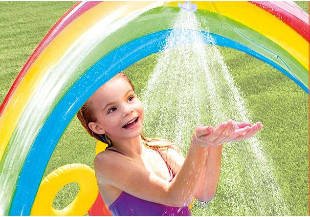 Bazénové hracie centrum INTEX 57453 s dúhou 297x193x135 cm