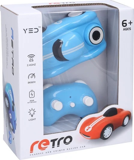 Auto retro závodné RC na diaľkové ovládanie 15,5 cm