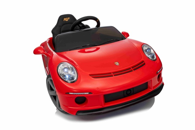 Elektrické autíčko RUF GT 12V, červené, Otváracie dvere, 2.4 GHz diaľkové ovládanie, LED s