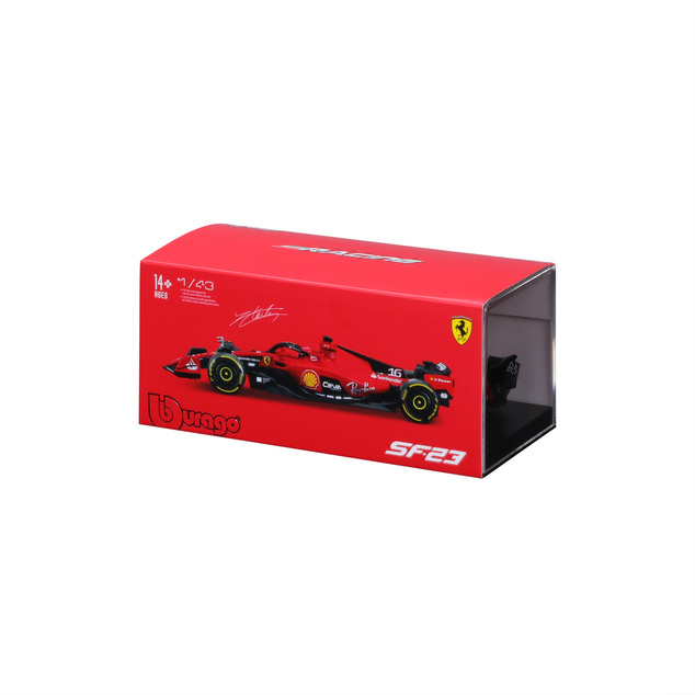 Bburago 1:43 Formel F1 Ferrari Scuderia SF-24 (2024) Nr.16 Charles Leclerc - mit Fahrer