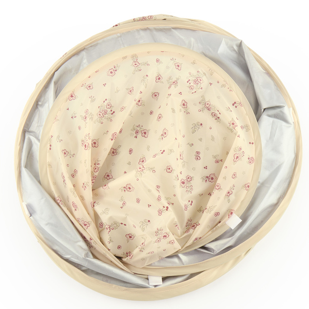 Bieco - Detský skladací plážový stan s UV ochranou - vintage flowers