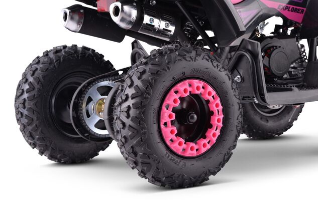 Benzínová štvorkolka pre deti Beneo Motors Explorer ružová - 50cm3