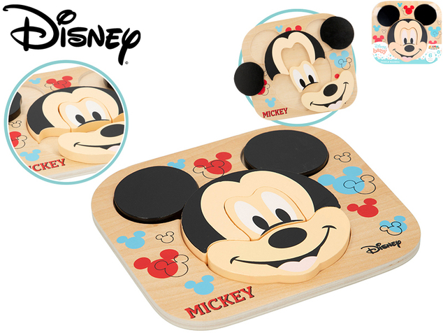Mickey Mouse Holzpuzzle 22x20cm