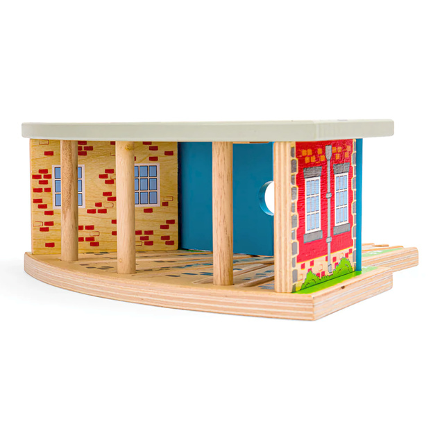 Bigjigs Rail Triple depo s vratima