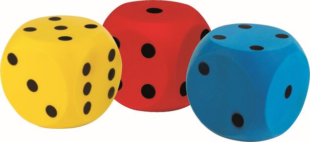 Androni Kocka mäkká červená 10 cm
