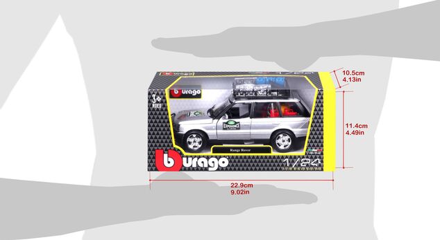 Bburago 1:24 Range Rover Silber