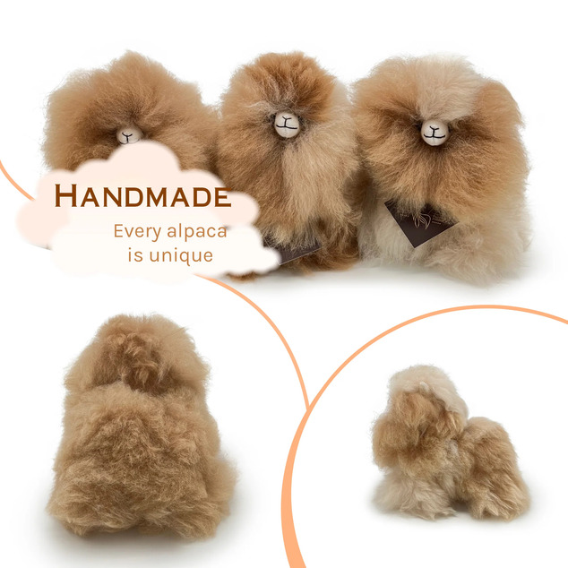 INKARI Плюшена играчка Алпака Mini Monsterfluff Sandstone 15см