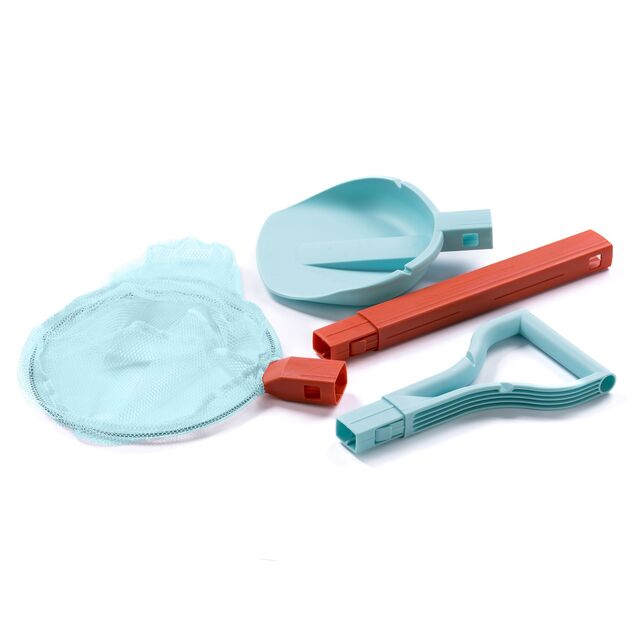 Schildkröt - set da spiaggia con paletta e rete 2 in 1