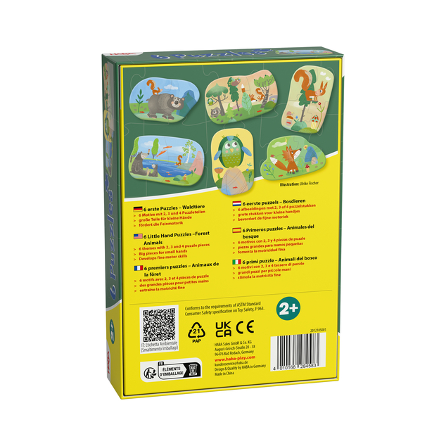 Haba Puzzle für die Kleinsten Waldtiere 6 Stk