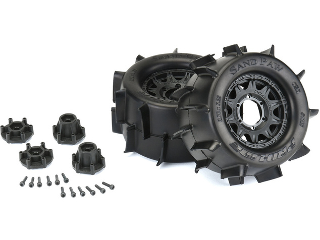 Pro-Line koleso 2.8", pneu Sand Paw, disk Raid H12 čierny (2)