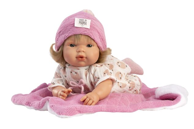 Llorens 38572 LOLA - realistická bábika so zvukmi a mäkkým látkovým telom - 38 cm