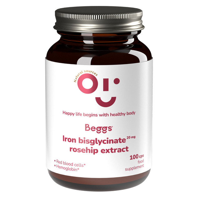 Beggs Eisenbisglycinat 20 mg, Hagebuttenextrakt (100 Kapseln)