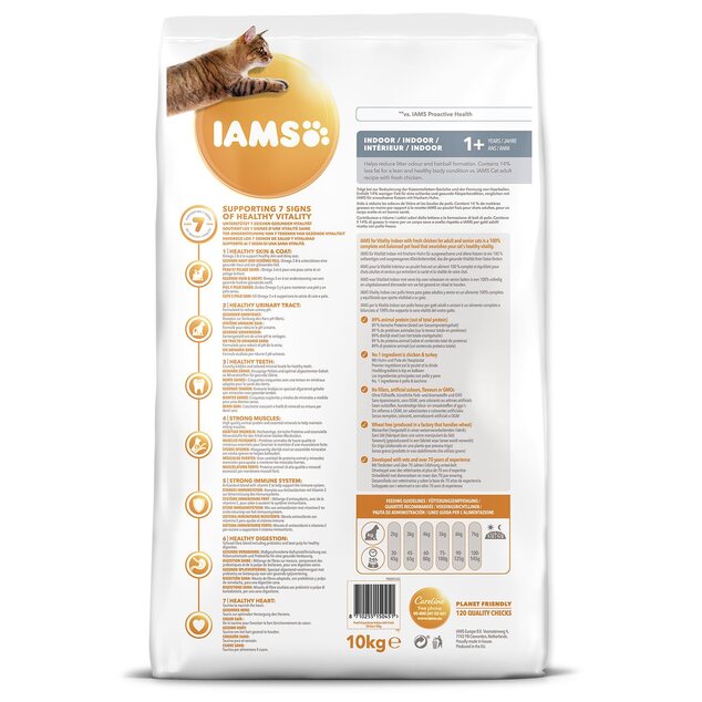 IAMS Cat Adult Indoor Chicken 10kg