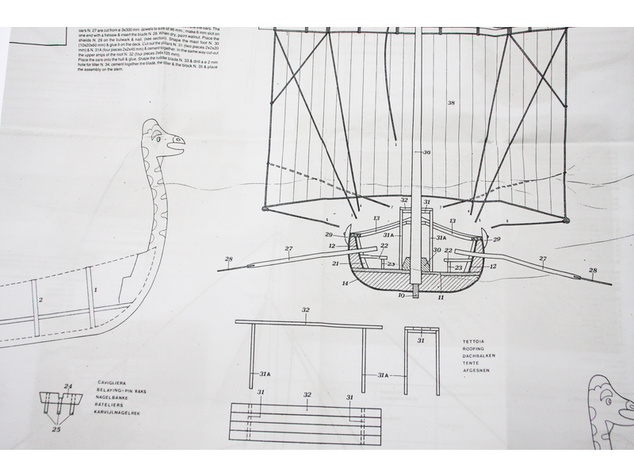 Mantua Model Vikingská loď 1:40 kit