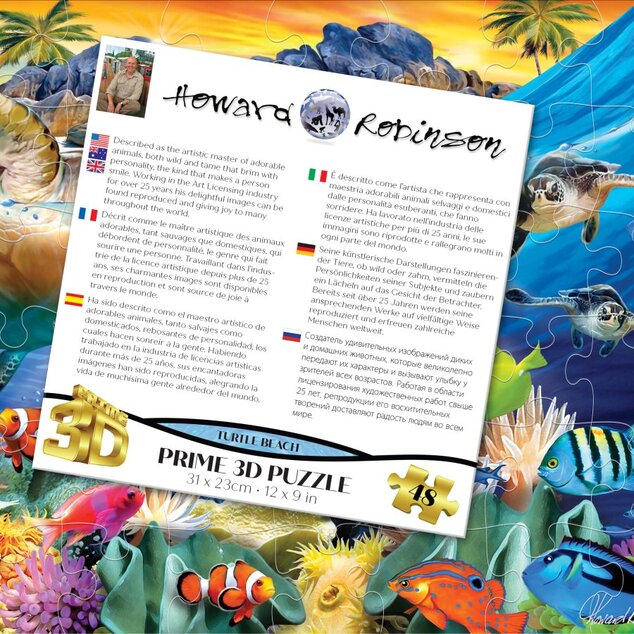 PRIME 3D PUZZLE - Плаж на костенурките 48 части