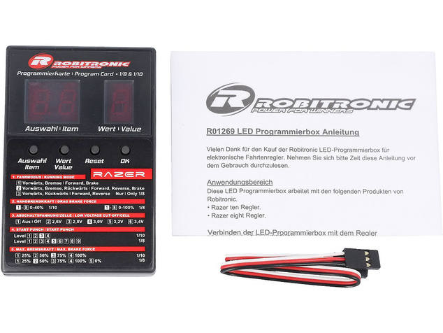 Robitronic programovacia karta regulátorov Razer