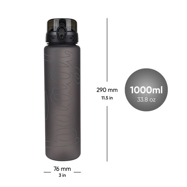 BAAGL Tritan-Flasche für Getränke Darkness, 1000 ml