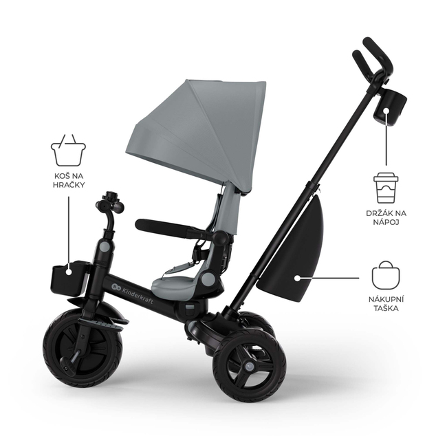 KINDERKRAFT Trojkolka Aveo 2 Plus Grey