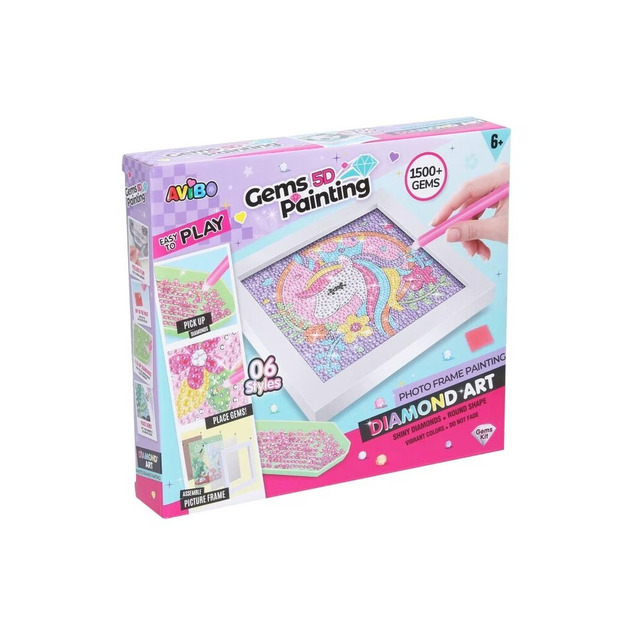 Kreatívny set obraz s kamienkami papagáj 17 cm