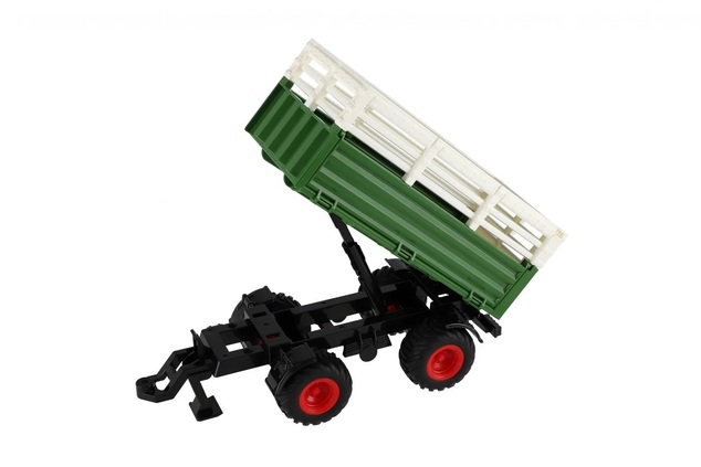 Traktor Zetor RC s vlekom plast 42cm 2,4GHz dobíjací pack + batéria so zvukom