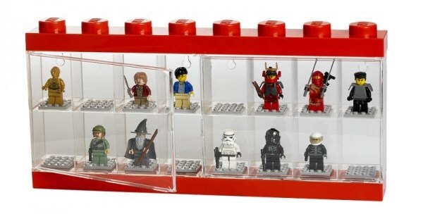 LEGO® zberateľská skrinka na 16 minifigúriek - čierna